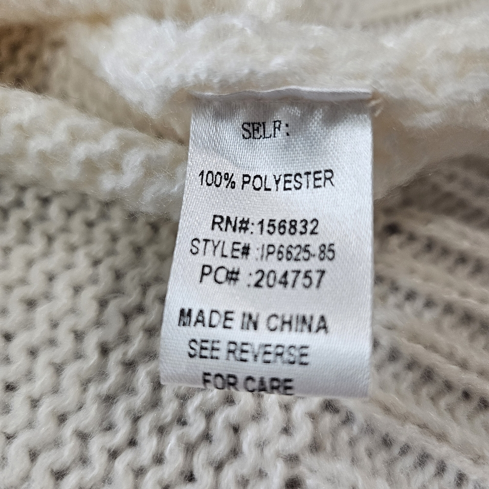 BiBi Bow Detail Puff Sleeve Sweater. Sz Medium, NWTs - Picture 12 of 14